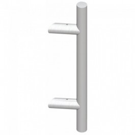 Ensemble poignée en applique avec supports inclinés inox - DIVA XXI