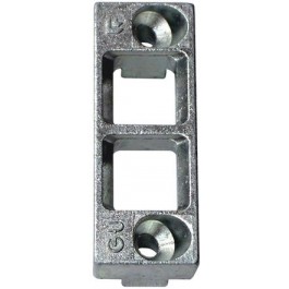 Gâches tringle double fixe 343520J / E-16678-01-0-1