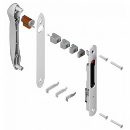 Kit complet fermeture encastrée pour baie coulissante en aluminium - SILÈNE "rénovation" DS8299