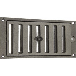 Grille d'aération rectangulaire en fonte à fermeture réglable