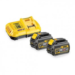 Pack 2 batteries XR FLEXVOLT 54/18V 2AH/6AH + chargeur rapideRéf 513366