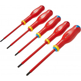 Jeu de 5 Tournevis PROTWIST®pour Vis à Fente et Vis Phillips - Isolés 1000 Volts