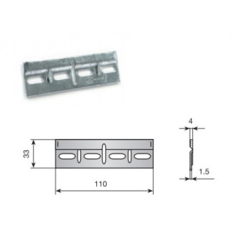 2 Jeux De Support D'armoire Avec Rail De Suspension Poids Supporté/paire 100 Kg Support D