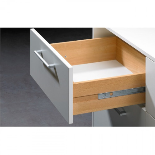 MUNGHOK Lot De 4 Glissières De Tiroir, à Sortie Partielle, 182 X 17 Mm, Coulissantes Télescopiques, Glissières à Billes, Extension Complète, Coulisses Pour Système De Rail De Tiroir