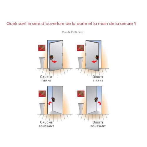 Dom Metalux - Serrure En Applique Standard à 2 Gorges 467 à Pêne Dormant Seul Axe 70 Mm Gauche