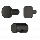 412550 - bouton de meuble noir rond carré et encastrable