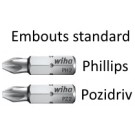 Embouts Standards - Phillips et Pozidriv