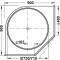 Schéma pour meuble d'angle bas 900 x 900 mm