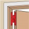 Illustration du positionnement de la paumelle