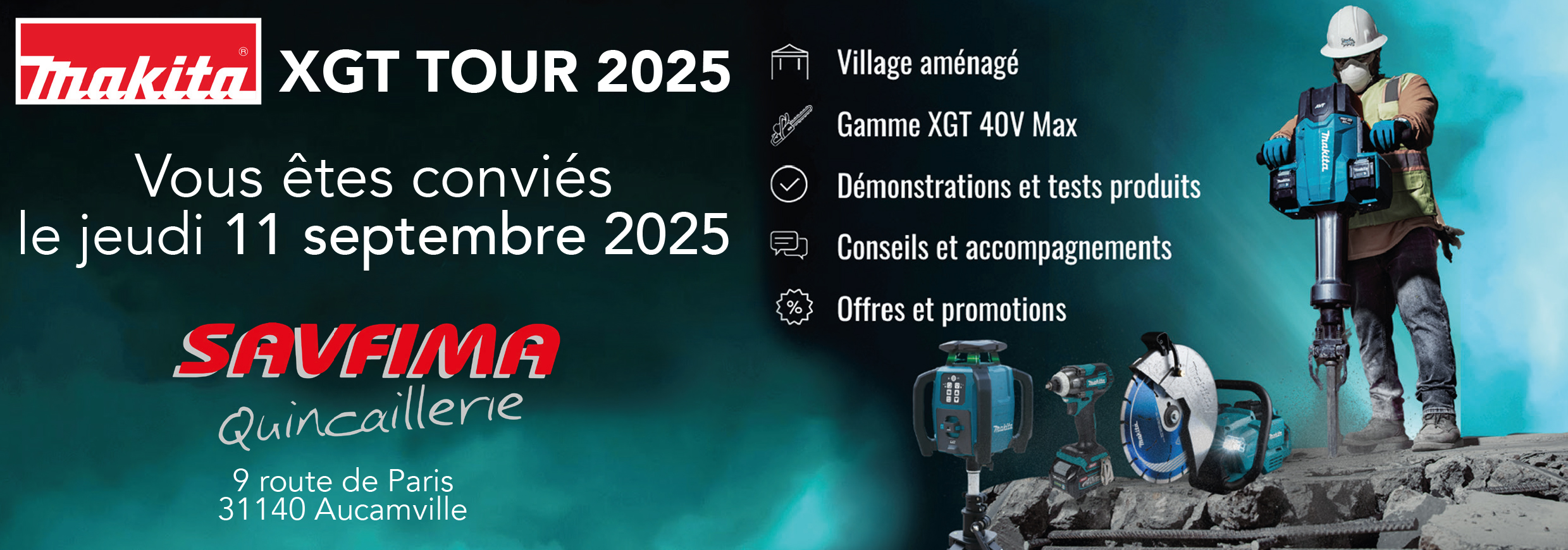 MAKITA XGT Tour 2025 Invitation